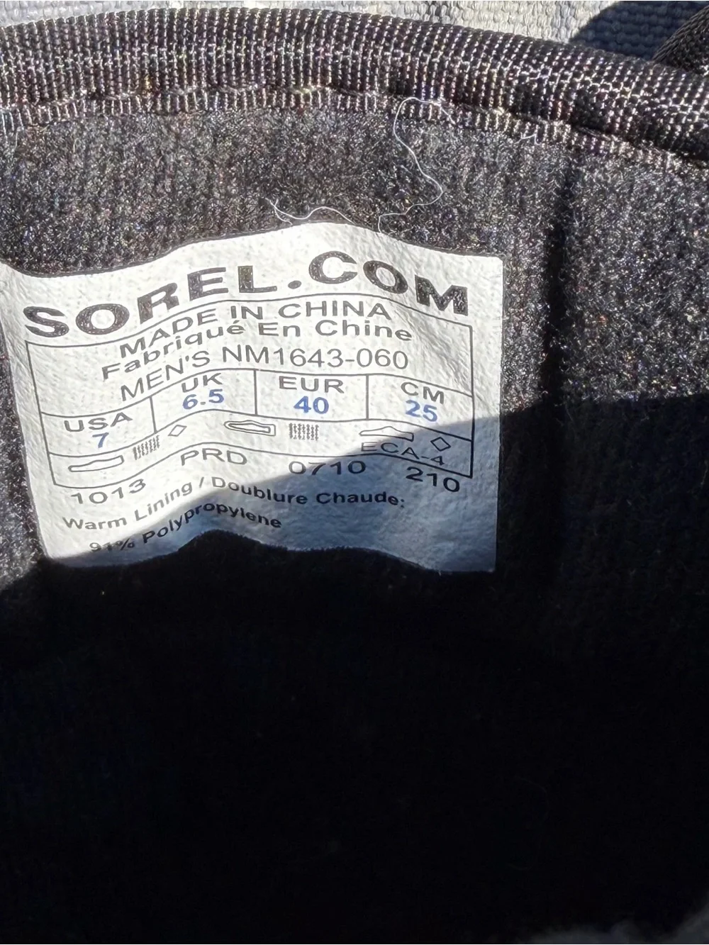 Sorel Alpha Trac NM1643 Waterproof Insulated Snow Boots Gray Men’s Size 7 Exc